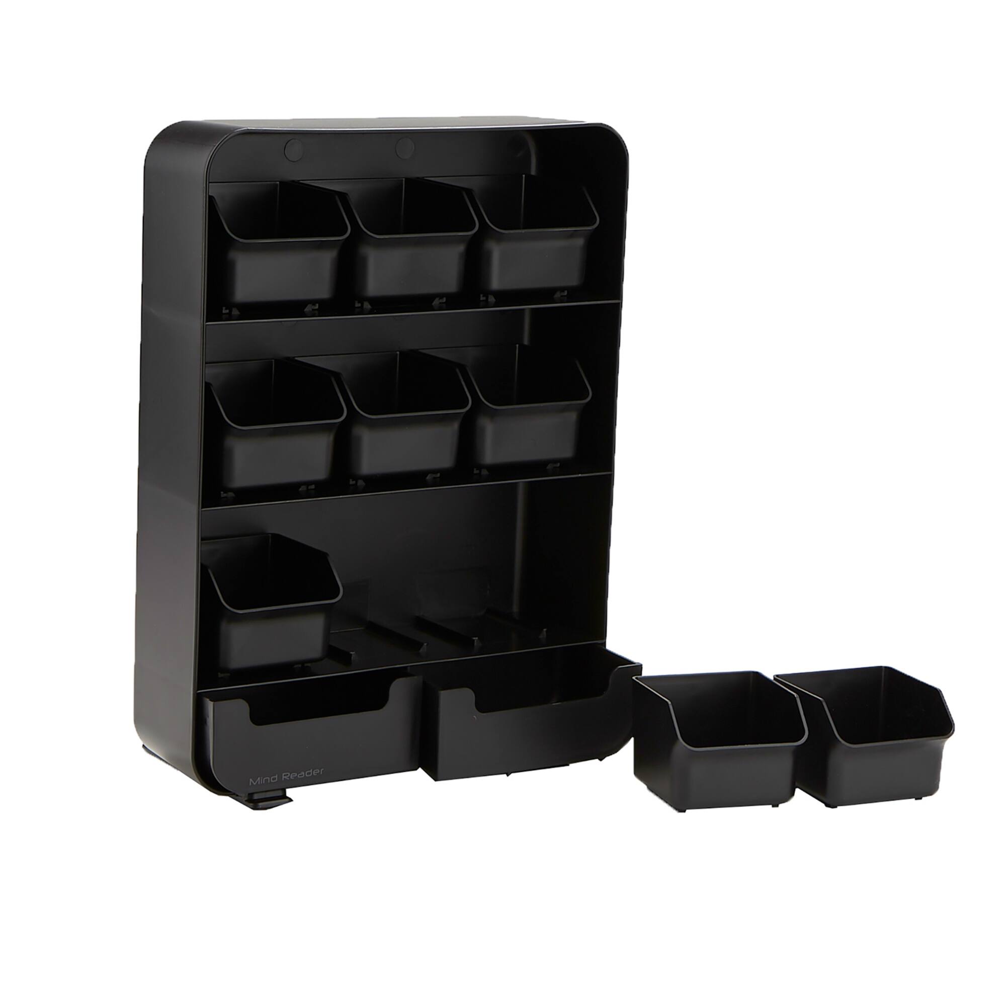 Mind Reader Black Tea Bag holder and Condiment Organizer